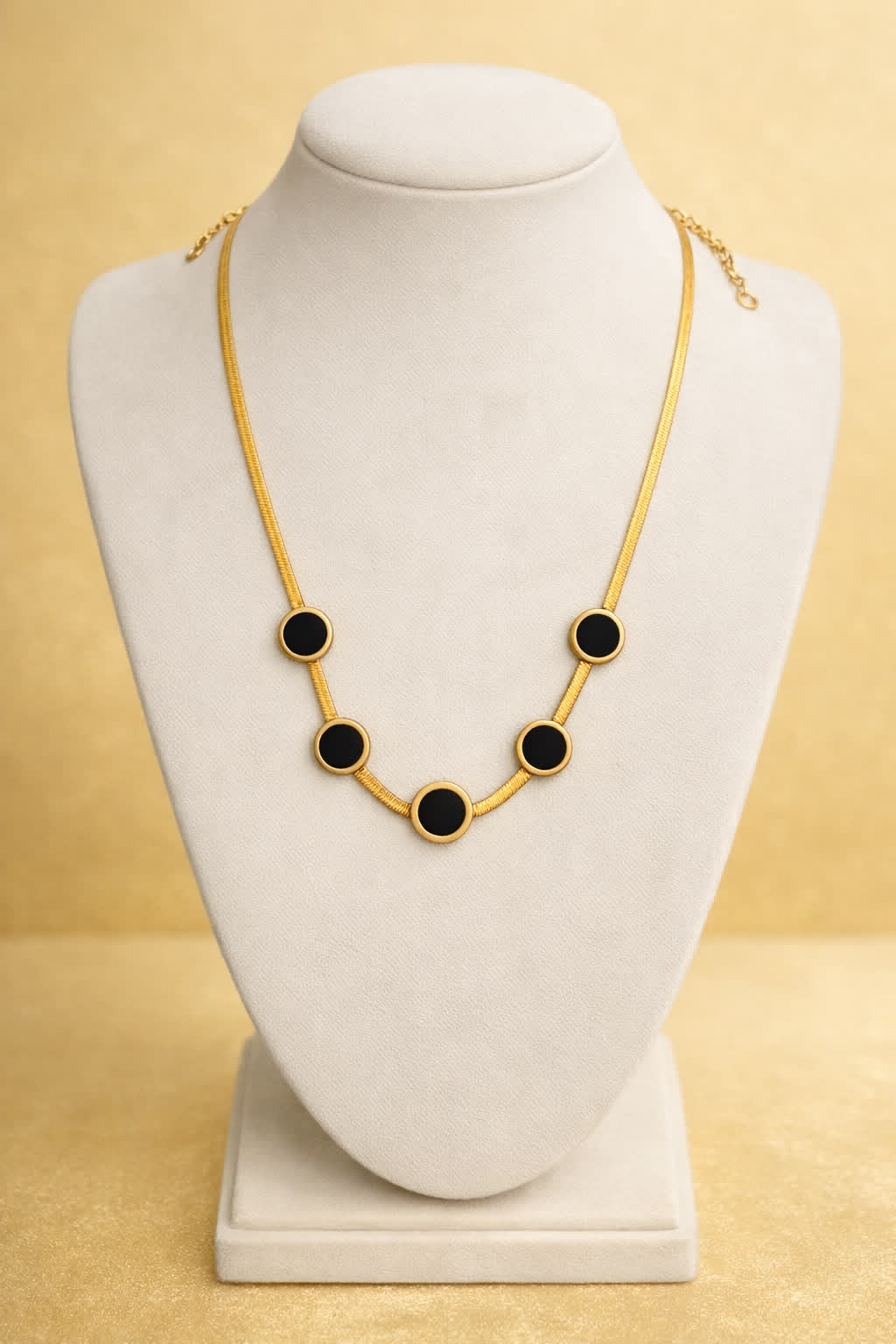 Black Onyx Snake Chain
